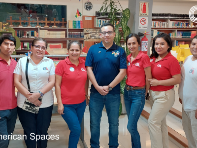 VISITA DEL COORDINADOR DE AMERICAN SPACES A CBA SANTA CRUZ